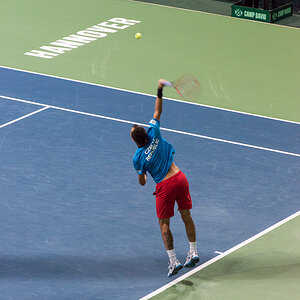 Davis Cup Deutschland - Tschechien, TUI Arena Hannover, 04.03.2016, Nikon D800/2.8/70-200