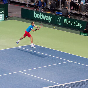 Davis Cup Deutschland - Tschechien, TUI Arena Hannover, 04.03.2016, Nikon D800/2.8/70-200