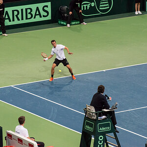 Davis Cup Deutschland - Tschechien, TUI Arena Hannover, 04.03.2016, Nikon D800/2.8/70-200