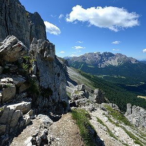 Rosengarten Blick zum Latemar
