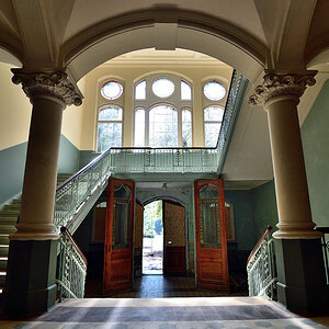 Beelitz, Pavillion Treppenhaus Eingang