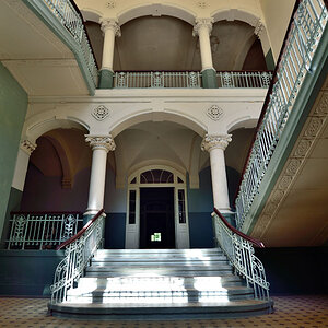 Beelitz, Pavillion Treppenhaus Eingangstreppe