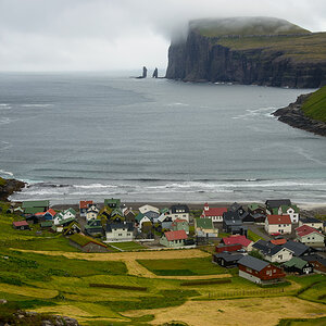 Tjørnuvík mit Risin und Kellingin
