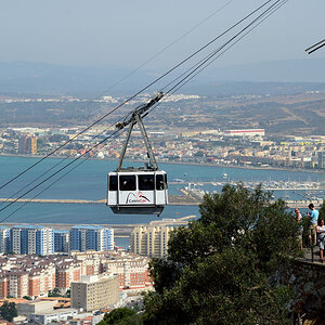 Gibraltar, View CableCar