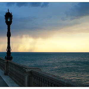 Regen vor Cádiz