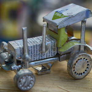 traktor aus blechdose