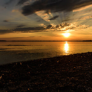 Sonnenuntergang am Chiemsee