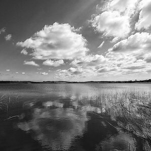 Am Balmer See auf Usedom, Fotogrofierhimmel pur, in SW vielleicht sogar noch etwas dramatischer