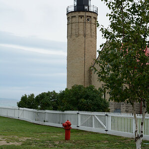Leuchtturm an der Mackinac Bridge