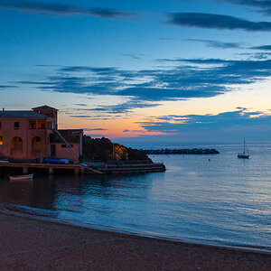 Fischerhäuschen in Levanto abends 7118