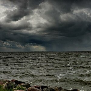 vor dem Unwetter