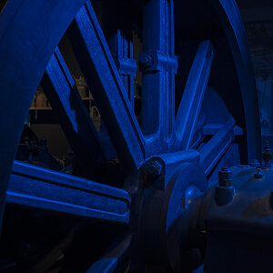 Schwungrad einer Industriedampfmaschine
Nürnberg Musaeum für Industriekultur