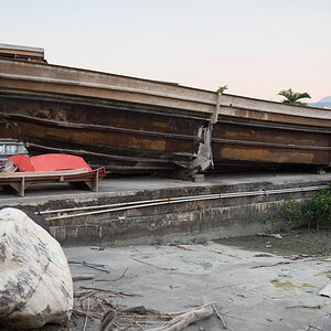 Schiffswerft am Tamsui-Fluss/Taipei