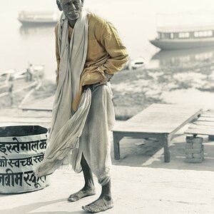 Der Reisende am Ganges