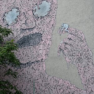 D50 4403 Graffiti an Hauswand in Berlin IA 10 2016