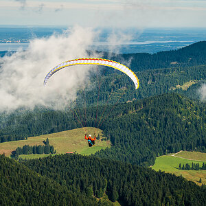 Abflug mit Morgenwolke