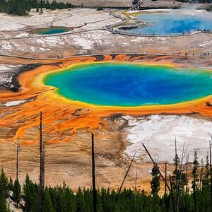 Grand prismatic in Yellowstone