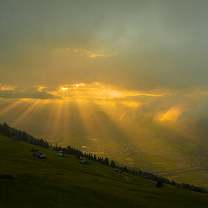 Morgenstimmung Alp Salaz Untervaz GR Schweiz