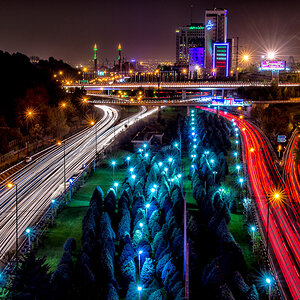 Teheran bei Nacht