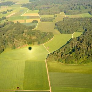 Schatten von Balloon mit hellum Umfeld