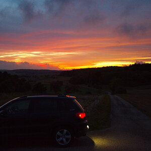Silouette im Abendrot
