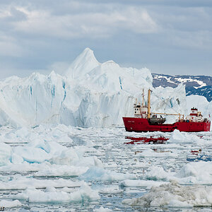 Grönland, Ilulissat
Eisberg, Boot