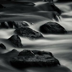 rocks waterfall