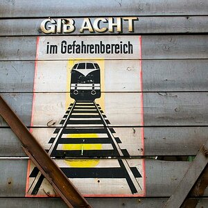 Warnschild klein