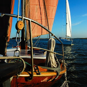 Zeesboot auf dem Bodden