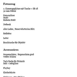 Checkliste Armin