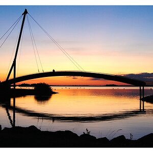 passerelle am Hafen von Giffaumont