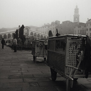 ponte di rialto - variationen im nebel
