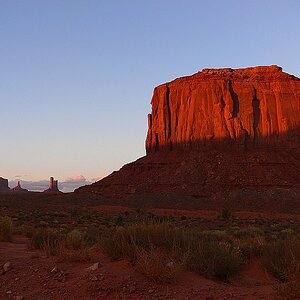 Monument Valley im Sonnenuntergang