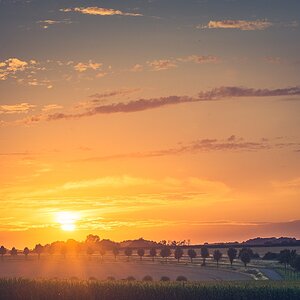 Sonnenuntergang im Münsterland