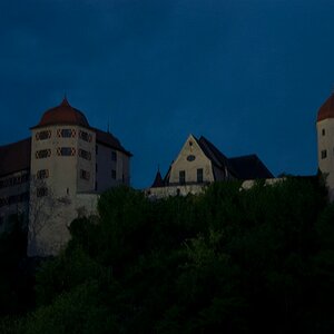 Burg Harburg am Abend des Treffens der IG Muc und Umgebung