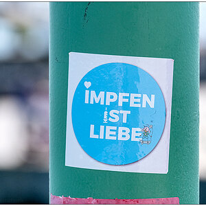 380 Sylt – Aufkleber "Impfen ist Liebe"