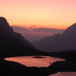 Morgenlicht nähe der Dreizinnenhütte