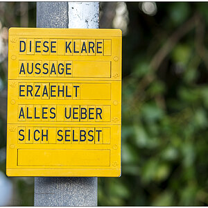 095 Spaziergang – Klare Aussage