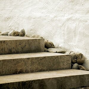 Treppe in Sepia