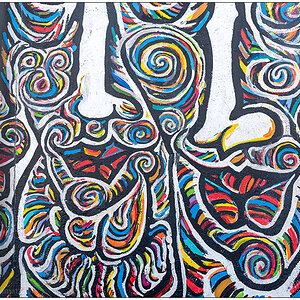 Berlin East Side Gallery: Schamil Gimajew – Worlds People - Wir sind ein Volk (Detail)