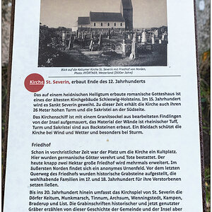 449 Sylt – Kirche St. Severin in Keitum Infoschild