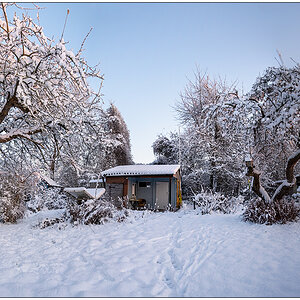 553 Schrebergarten – Winterzauber Panorama