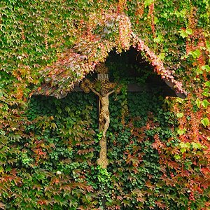 Kreuz im Herbst