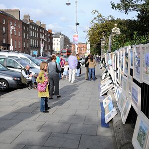 Art wall Merrion Square