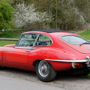 Jaguar E Type links hinten.jpg