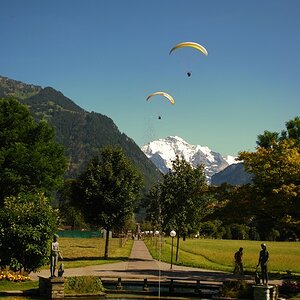 Jungfrau mit Gleitern
