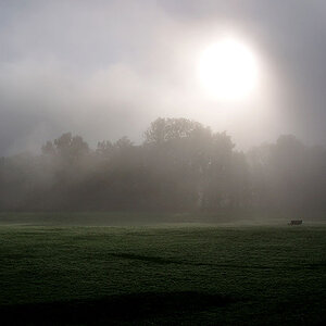 Hellbrunn Salzburg - Sonne und Nebel