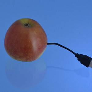 Apfel mit USB