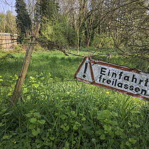 Einfahrt freilassen