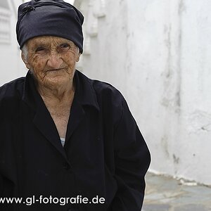 Freundliche alte Frau